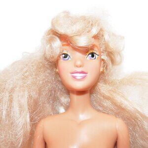 Vtg Disney Store Princess Aurora Sleeping Beauty Doll Golden Makeup TLC Hair